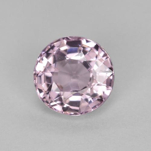 5.1mm Round Facet Pink Spinel from Tanzania, Weight of 0.58ct, Natural untreated gemstone in VVS-VS Clarity, 1pc Spinel - the Color is Very Light Lavender Pink, Mohs Hardness of 8 suitable for daily wear jewelry, Photo A