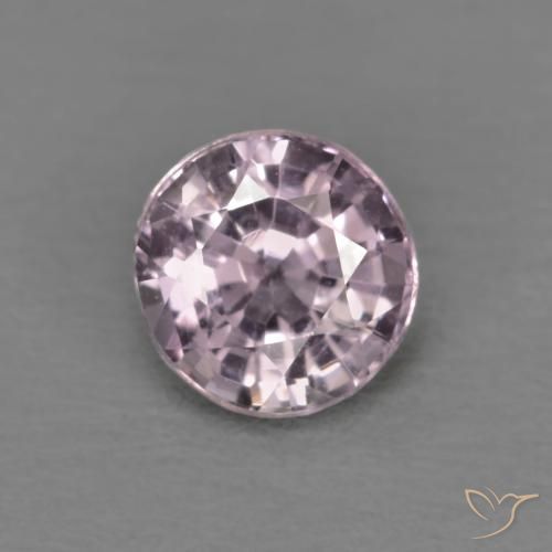 0.53ct Natural Light Grayish Purple Spinel, Round, VVS-VS