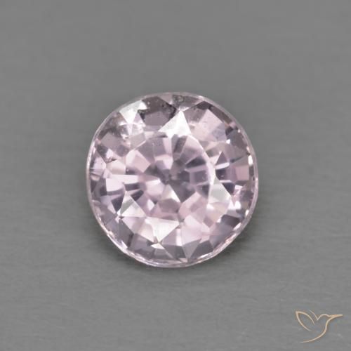 0.55ct Natural Very Light Purple Spinel, Round, VVS-VS