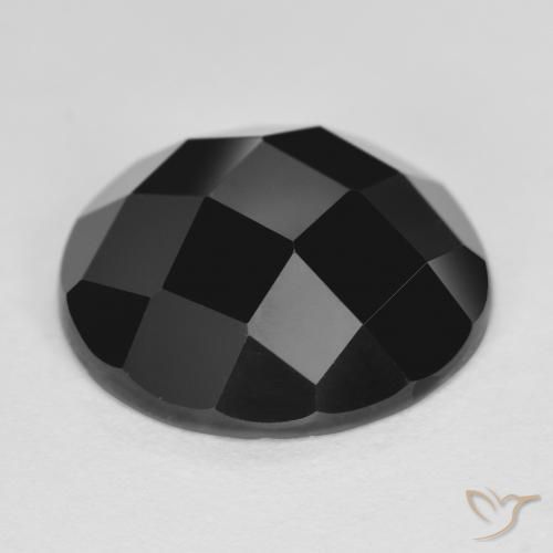 Spinel Gemstone in 12 mm (calibrated) Size for Sale, Spinel Stone in Black Color