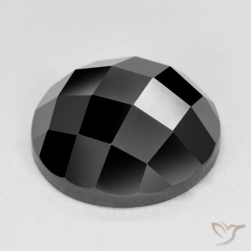Spinel Gemstone in 12 mm (calibrated) Size for Sale, Spinel Stone in Black Color