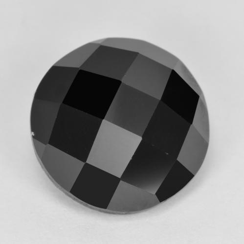 Noire Spinelle gemme - 7.2ct Taille en Rose ronde (ID: 612875)