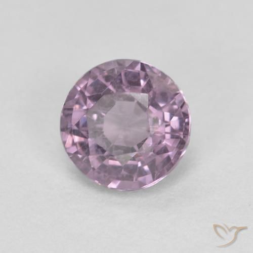 0.54 ct Purple Spinel Stone, Natural Spinel in Round Facet Shape for Sale