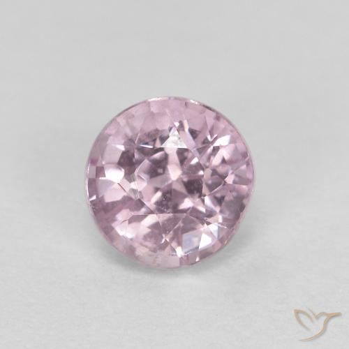 0.55ct Natural Very Light Purple Spinel, Round, VS