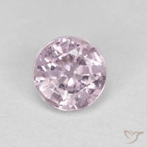 0.59ct Natural Very Light Purple Spinel, Round, VS