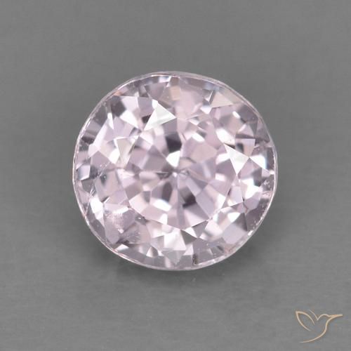 0.57ct Natural Very Light Pinkish Purple Spinel, Round, VVS-VS