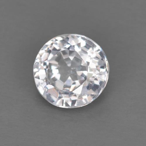 Bläulich-weiß Spinell Edelstein - 0.4ct Rund Facettenschliff (ID: 613464)