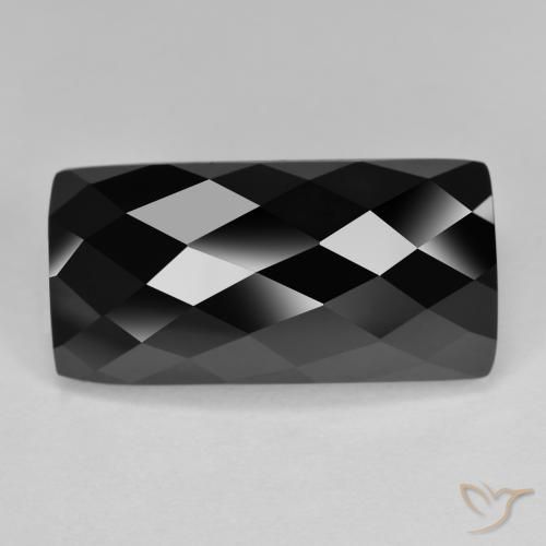 14.01ct Natural Black Spinel, Baguette, Opaque