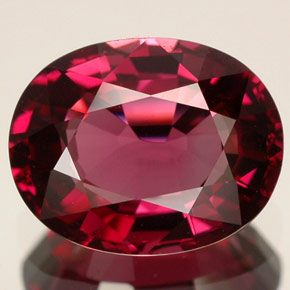 3.30 ct Red Spinel Gemstone, Spinel Gem in Oval Facet Shape for Sale.