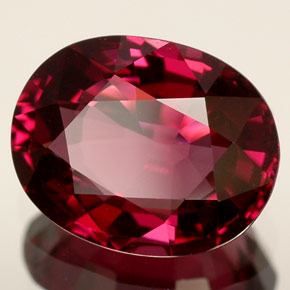 3.30 ct Red Spinel Stone, Natural Spinel in Oval Facet Shape for Sale