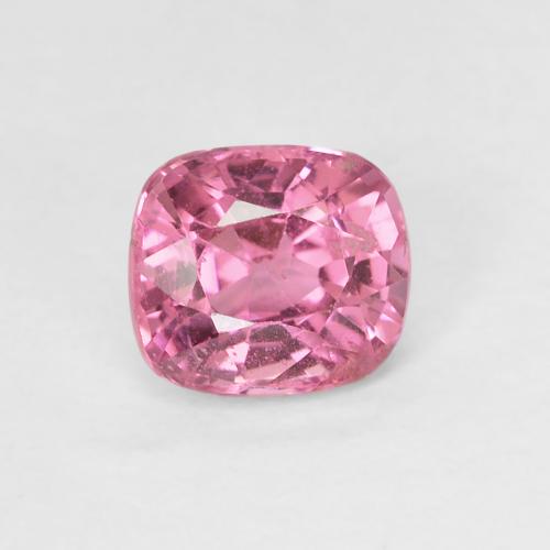 5,5 x 4,8mm kissenschliff rosa Spinell aus Tansania, Gewicht 0,74 ct, 1 Stück Spinell - Farbe: Pink, natürlicher Edelstein in VS Reinheit, Mohs-Härte von 8 Geeignet für den täglichen Gebrauch im Schmuck, Photo A