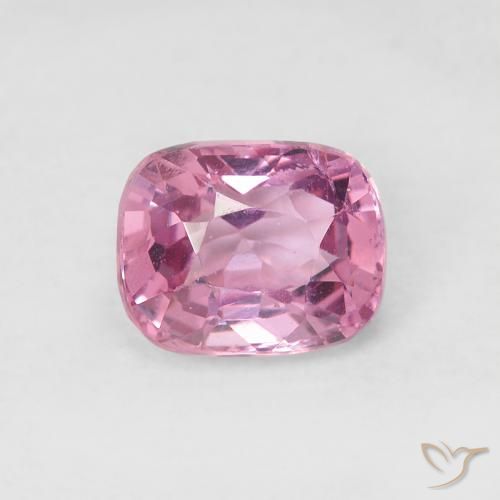 0.97 ct Pink Spinel, 6 x 4.8 mm Cushion Cut From Tanzania, Photo A