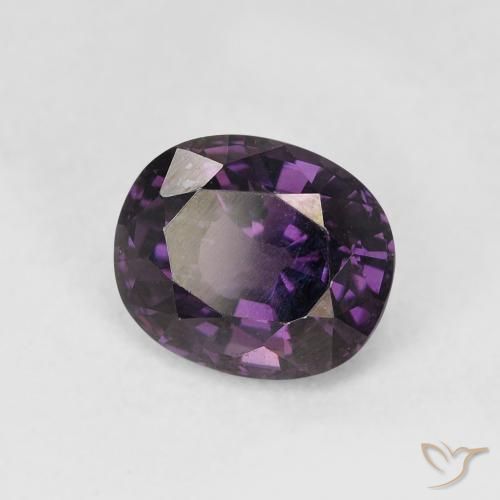 1.50 ct Violet Spinel Stone, Natural Spinel in Oval Facet Shape for Sale