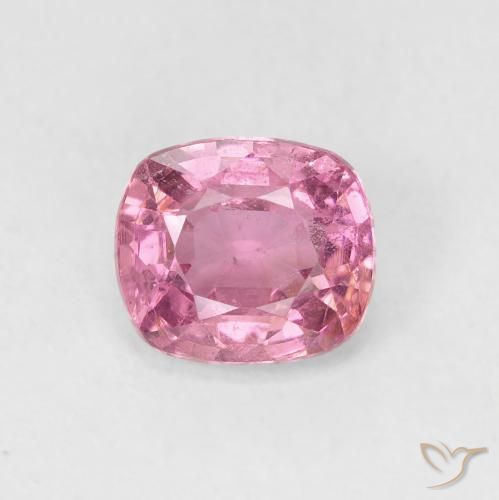 1.47 ct Pink Spinel, 7 x 6.1 mm Cushion Cut From Tanzania, Photo A