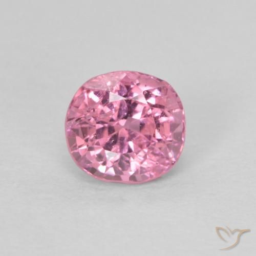 0,41 ct rosa Spinell, 4,5 x 4 mm Kissenschliff aus Tansania, Photo A