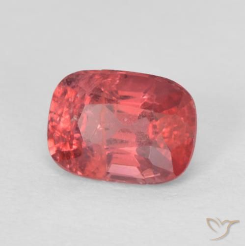 0.63 ct Red Spinel Stone, Natural Spinel in Cushion-Cut Shape for Sale