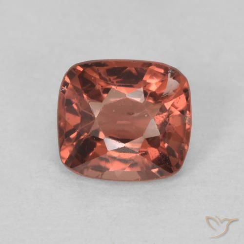 0.53 ct Red Spinel, 4.9 x 4.4 mm Cushion Cut From Tanzania, Photo A