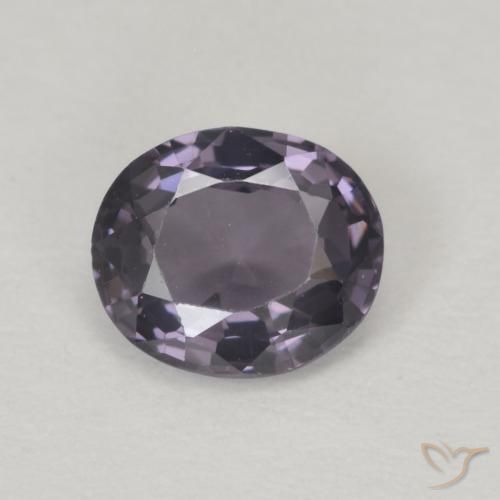 0.61ct Natural Grey Purple Spinel, Oval, VVS