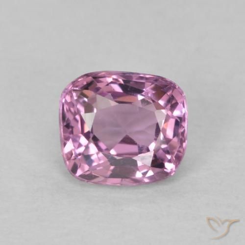 0,5 ct lila Spinell, 4,7 x 4,2 mm Kissenschliff aus Tansania, Photo A