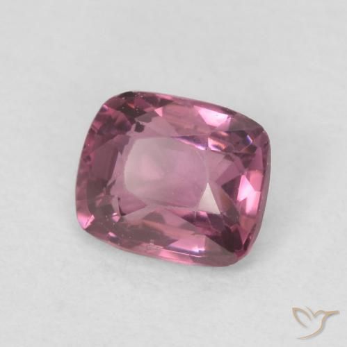 0.49 ct Purple Spinel Stone, Natural Spinel in Cushion-Cut Shape for Sale