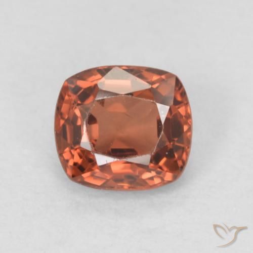 0.52 ct Red Spinel, 4.9 x 4.4 mm Cushion Cut From Tanzania, Photo A