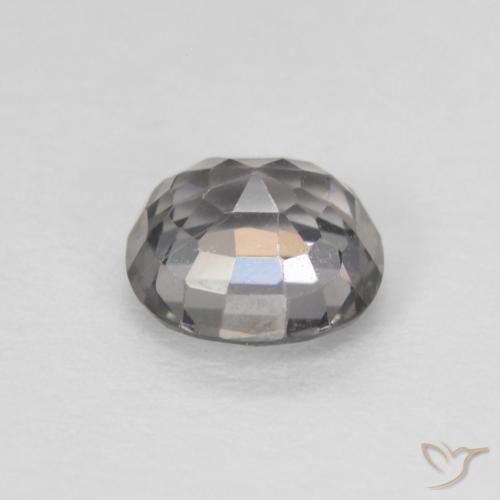 Spinel Gemstone in 5.4 x 5.4 mm Size for Sale, Spinel Stone in Light Grey Color