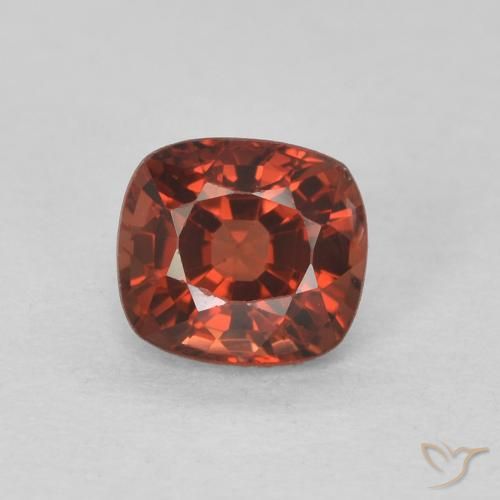 0.59 ct Red Spinel, 4.9 x 4.5 mm Cushion Cut From Tanzania, Photo A