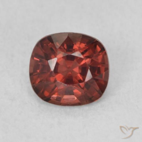 0.55 ct Red Spinel, 5 x 4.6 mm Cushion Cut From Tanzania, Photo A