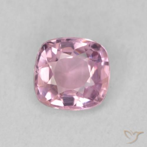 0.43ct Natural Very Light Bubblegum Pink Spinel, Cushion, VVS-VS