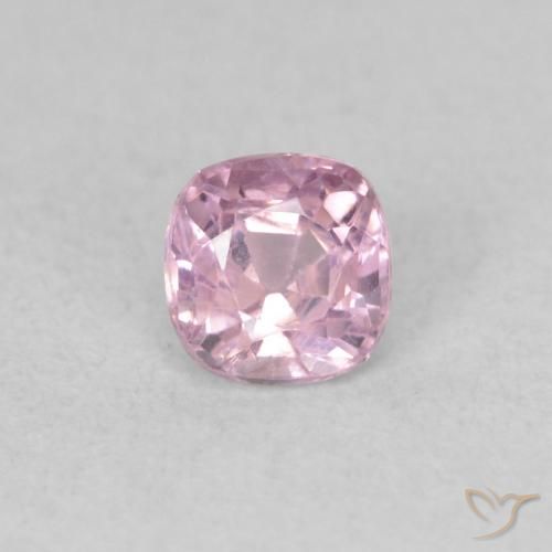 0.45ct Natural Very Light Bubblegum Pink Spinel, Cushion, VS
