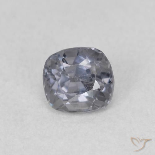 0,48 ct grauer Spinell, 4,5 x 4,2 mm Kissenschliff aus Tansania, Photo A