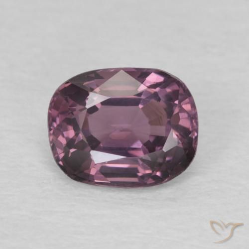 0.84 ct Purple Spinel, 6.2 x 5 mm Cushion Cut From Tanzania, Photo A