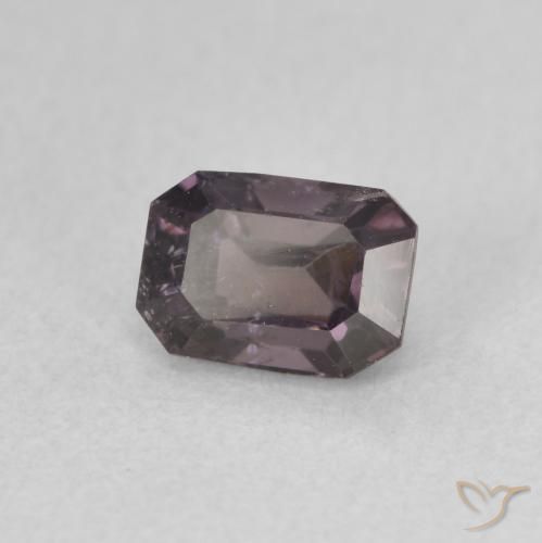 0.78ct Natural Dark Purple Spinel, Emerald Cut, VS