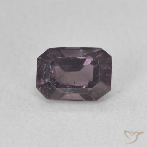 0.78 ct Purple Spinel Stone, Natural Spinel in Octagon Step Cut Shape for Sale