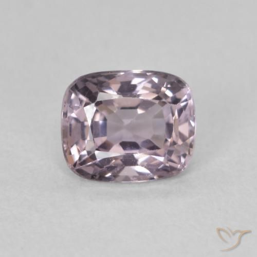 0.75ct Natural Púrpura rosáceo gris espinela, Forma Cojín, VVS-VS, Photo A