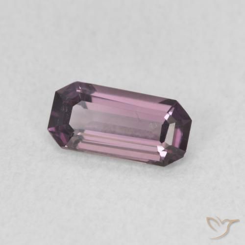 0.50 ct Purple Spinel Stone, Natural Spinel in Octagon Step Cut Shape for Sale