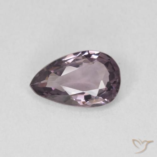 0.96ct Natural Dark Purple Spinel, Pear Shape, VVS-VS