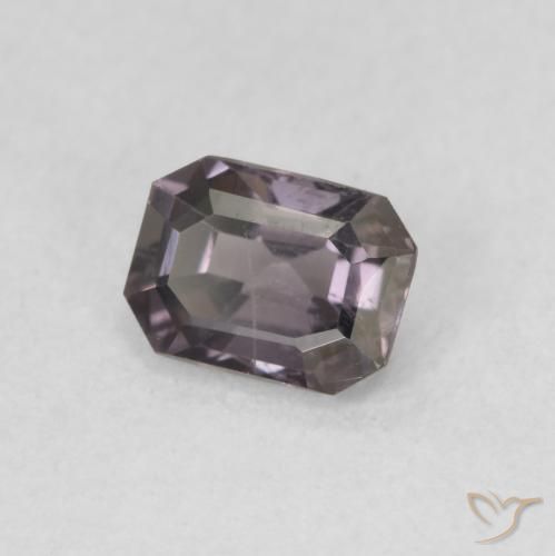 0.58 ct Purple Spinel Stone, Natural Spinel in Octagon Step Cut Shape for Sale