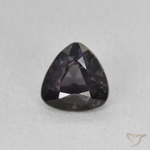 0.60ct Natural Blackish Violet Spinel, Trillion, VVS-VS