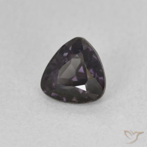 0.60 ct Violet Spinel Stone, Natural Spinel in Trillion Facet Shape for Sale