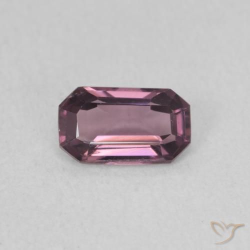 0.55ct Natural Dark Magenta-Pink Spinel, Emerald Cut, VS
