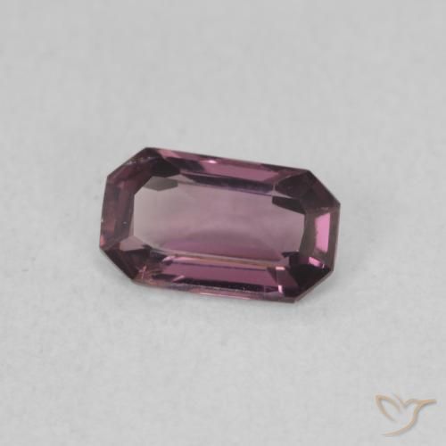 0.55 ct Purple Spinel Stone, Natural Spinel in Octagon Step Cut Shape for Sale