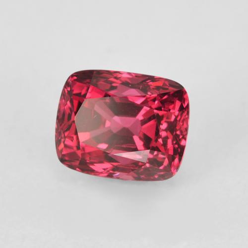 1.46 ct Red Spinel Stone, Natural Spinel in Cushion-Cut Shape for Sale