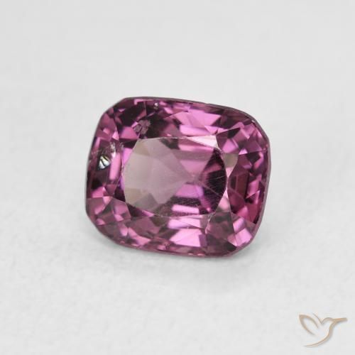 1.31 ct Purple Spinel Stone, Natural Spinel in Cushion-Cut Shape for Sale