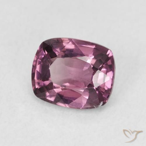 1.24 ct Purple Spinel Stone, Natural Spinel in Cushion-Cut Shape for Sale