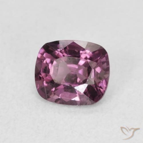 0.86 ct Purple Spinel Stone, Natural Spinel in Cushion-Cut Shape for Sale