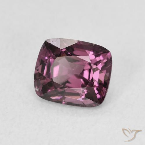 1.20 ct Purple Spinel Stone, Natural Spinel in Cushion-Cut Shape for Sale