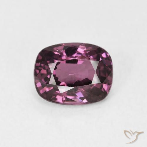 1.24ct Natural Reddish Purple Spinel, Cushion, VVS-VS