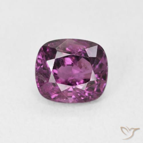 1.10ct Natural Deep Purple Spinel, Cushion, VS
