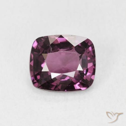 1.36ct Natural Dark Purple Spinel, Cushion, VS